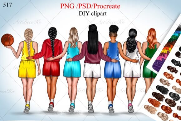 Basketball Best Friend Custom Team Clipart