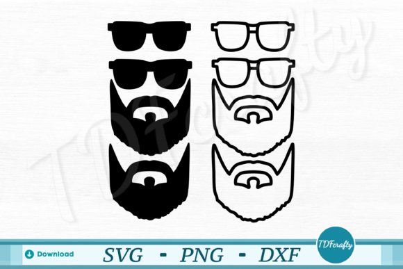 Cool Guy with Sunglasses and Beard Design