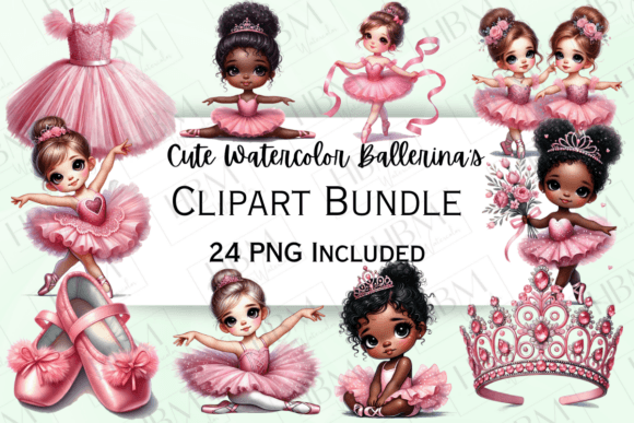 Cute Watercolor Pink Ballerina Clipart Guide
