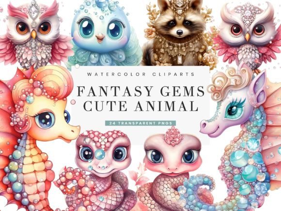 Fantasy Gems Cute Animals Prints Clipart: A Guide to Quality and Usability