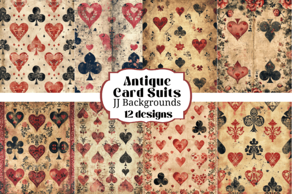 Reviving the Aesthetic: The Enduring Appeal of 12 Grungy Vintage Playing Cards Suits in Modern Digital Crafting