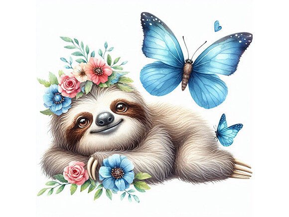 Spring Sloth Watercolor: Creative Ideas