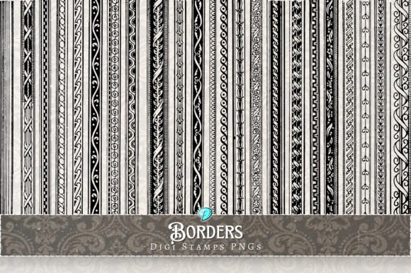 Strategic Visual Assets: Leveraging Border Digi Stamps Decorative PNGs for Professional Craft Design
