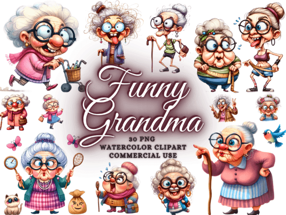 Unlocking Creativity with Funny Grandma Sublimation Clipart PNG for Modern Crafters