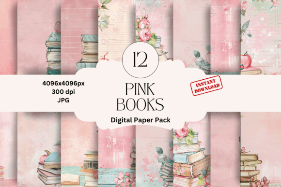 Unlocking Creativity with Vintage Floral Book Digital Papers